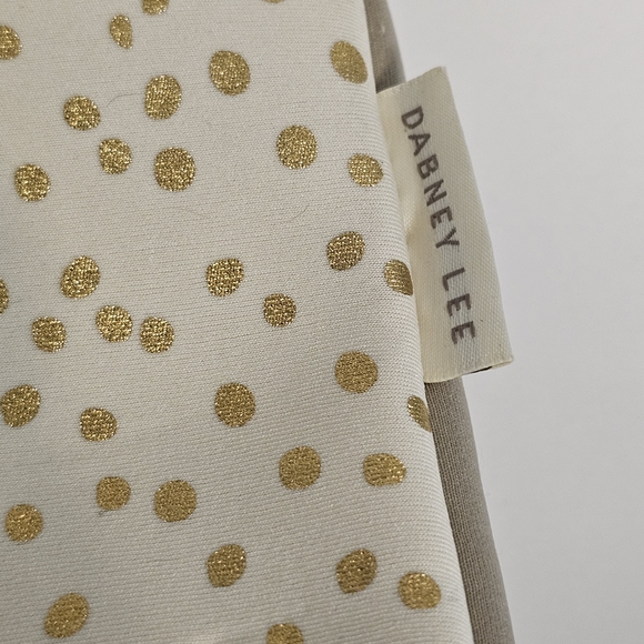 Dabney Lee Cream and Gold Polka Dot Laptop Sleeve - Picture 2 of 8